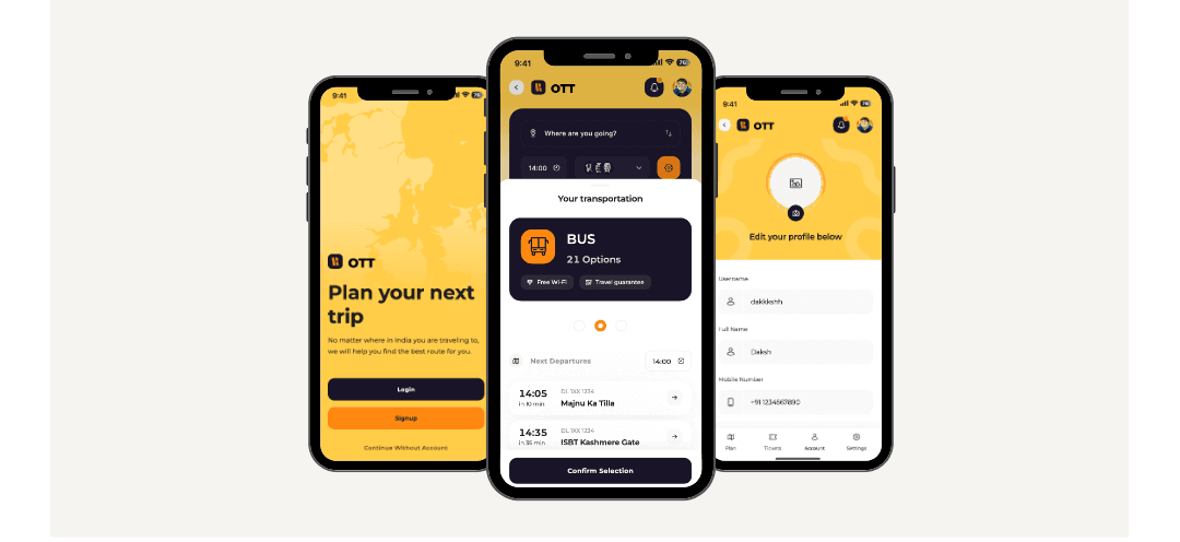 OTT React Native App preview